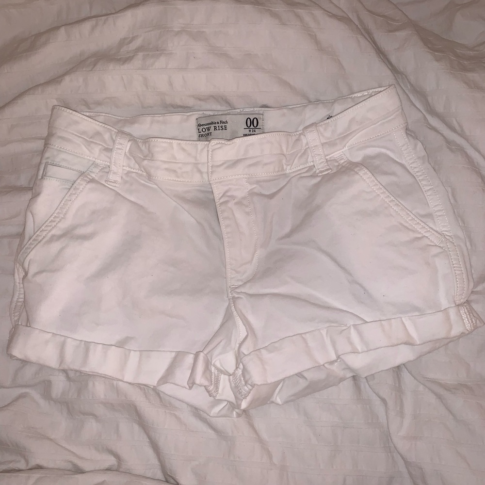 White A&F Shorts